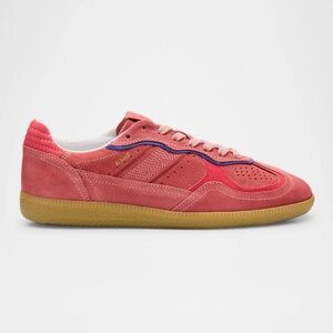 Pink Suede Sneakers with Gum Sole